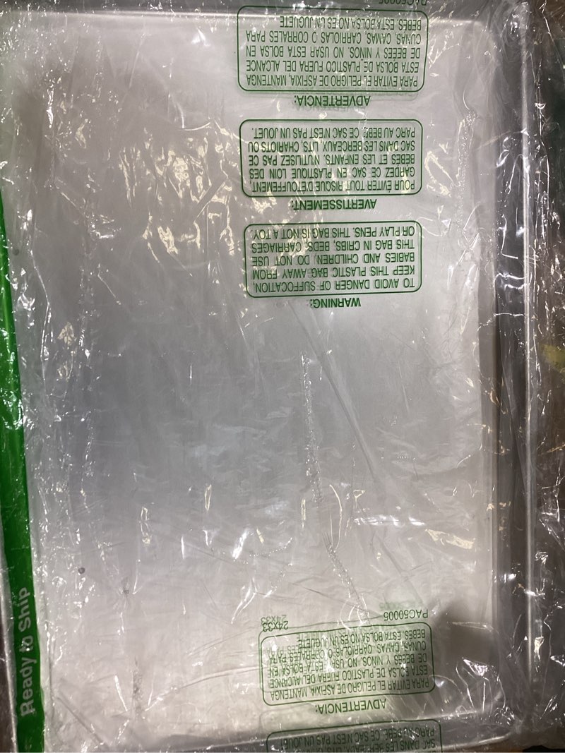 Condition photo showing As Is for winco commercial-grade aluminum sheet pan, 16 gauge, full size