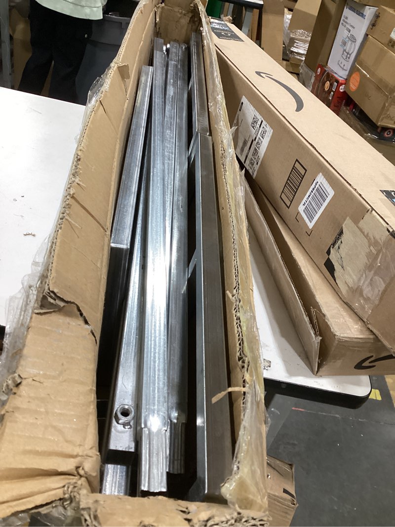 Condition photo showing Good Condition for 10x20ft Backdrop Stand Heavy Duty Pipe and Drape Backdrop Stand for Parties, Adjustable Pipe Kit Curtain Frame Stand for Photography Background Support,Wedding Arch Metal Frame (Silver)