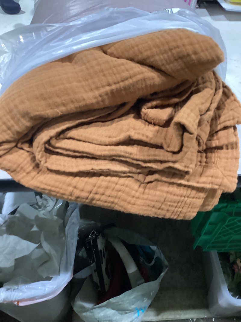 Condition photo showing Good Condition for guaze blanket throw light weight quince 