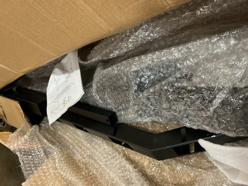 Condition photo showing Good Condition for vivosun outdoor handrail, 5 step stair handrail, 69" x 36" fits 1 to 5 steps, wrought mattle iron stair railing with curved end and balusters for concrete step, porch steps, one-step assembly, black 5 steps vertical curve