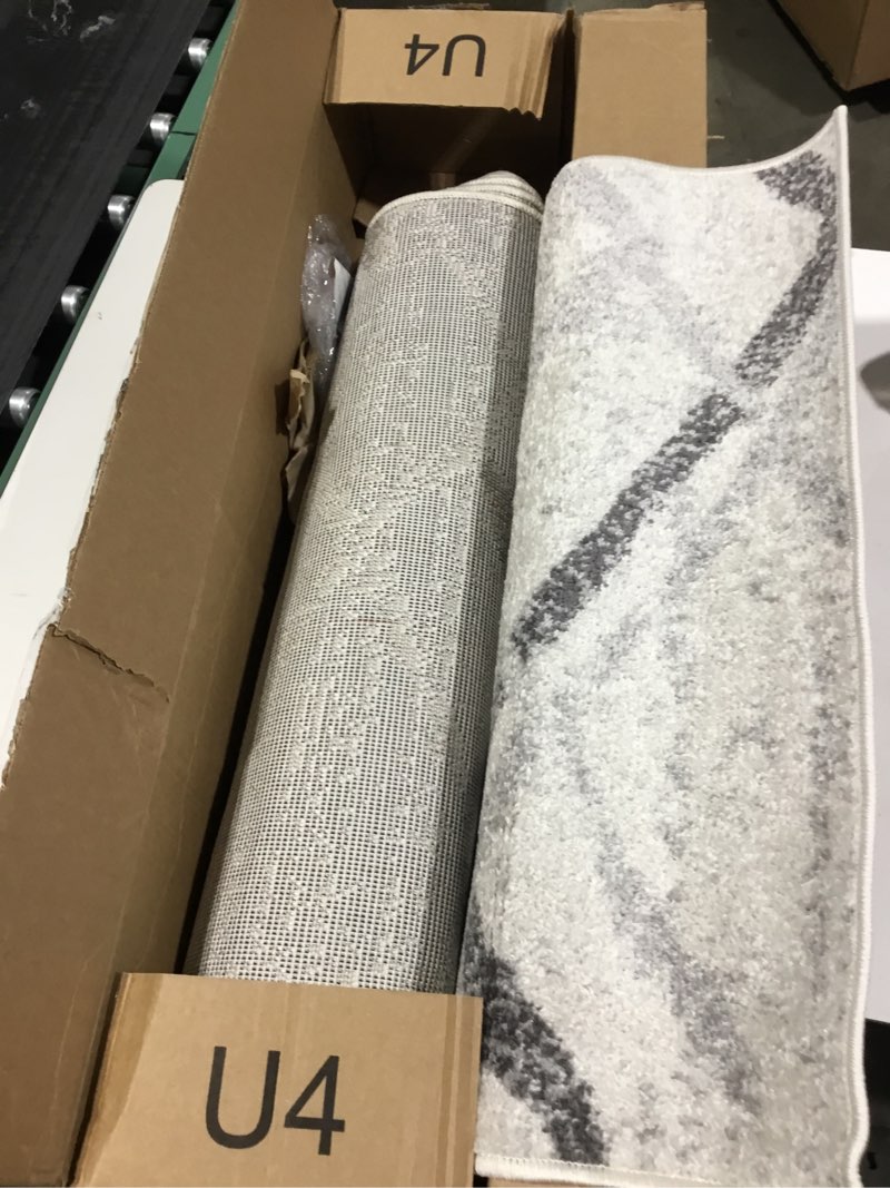 Condition photo showing Good Condition for NuLOOM Thigpen Contemporary Runner Rug, 2' 6\" x 10', Dark Grey  Similar but not exact 