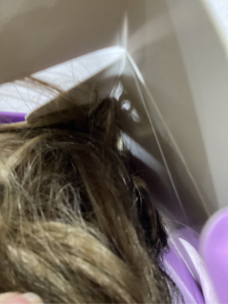 Condition photo showing As Is for KooKaStyle Invisible Wire Hair Extensions Long Straight Layered Synthetic with Transparent Wire Adjustable Size 6 Secure Clips Hairpieces for Women 16 Inch (16Inch, Medium Brown6/10#) 16 Inch 6/10#Medium Brown