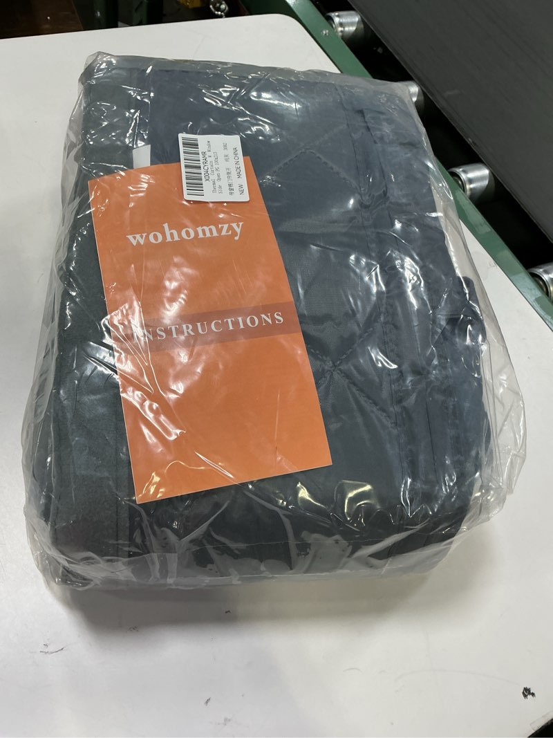 Condition photo showing Good Condition for Wohomzy Thermal Door Curtain Fits Doors Size 36"x82"?Curtain Size 39"x84", Magnetic Insulated Curtain Side Open, Visible Panels,Keep Warm in Winter Cool in Summer, Waterproof Oxford Cloth Pure Gray