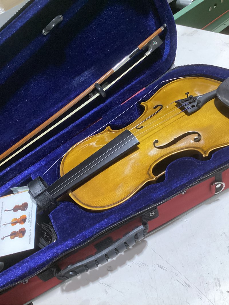 Condition photo showing As Is for stentor, 4-string violin, brown (1500 1/2)
