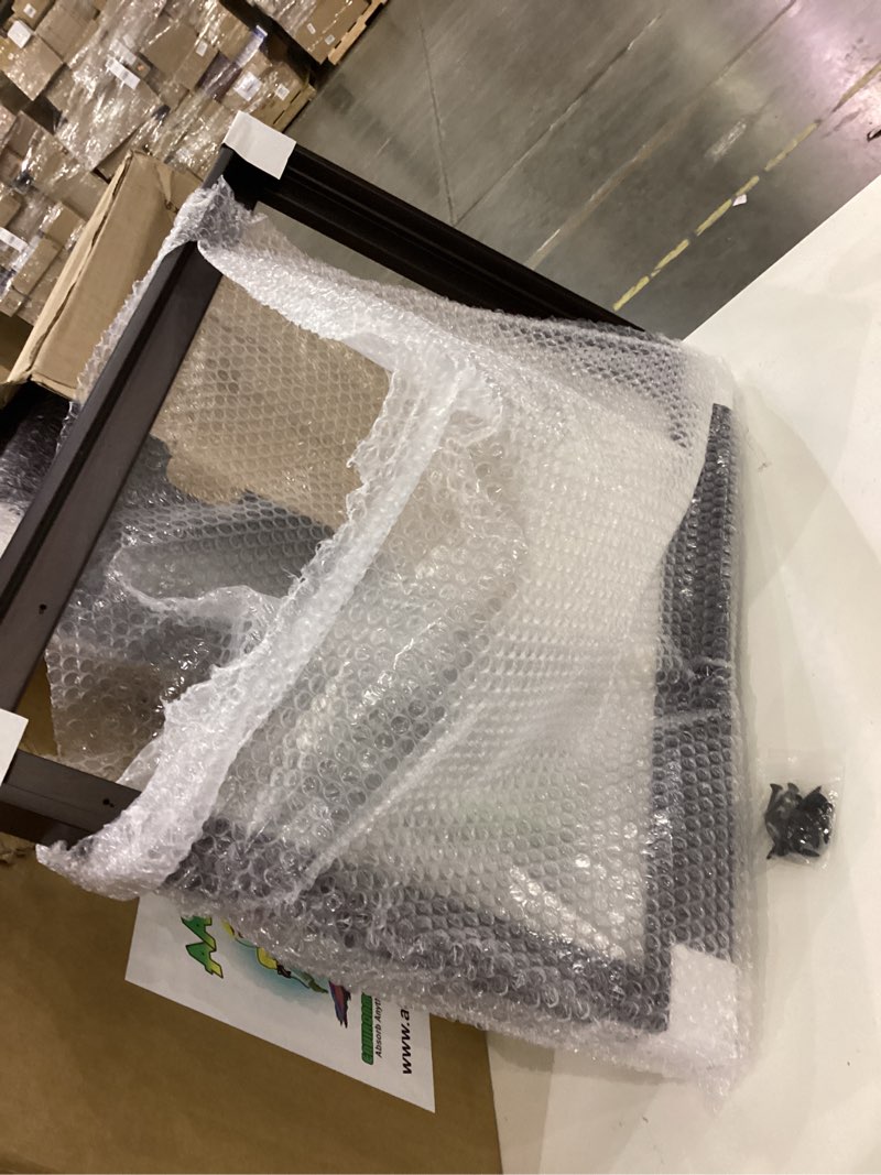 Two dark brown frames