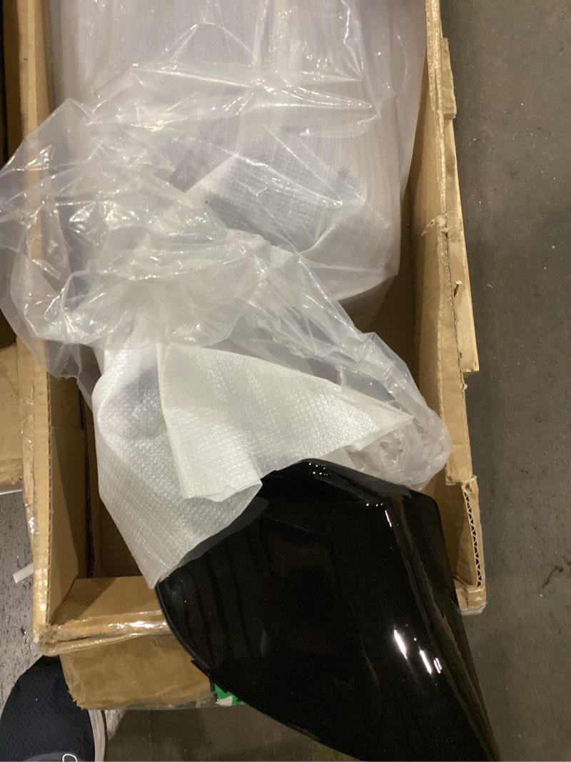 Condition photo showing Good Condition for almuloo rear diffuser compatible with 2015-2023 chrysler 300 models rear bumper spoiler lower bumper lip splitter valance shark fin style gloss black