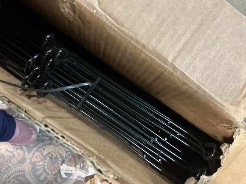Condition photo showing Good Condition for 10 panels no dig decorative garden fence - 40 in (h) x 23.6 ft (l), dog fence outdoor for yard?rustproof metal animal barrier ground stakes fencing for garden, patio, flower bed 10 pack - 40 in (h) x 23.6 ft (l)
