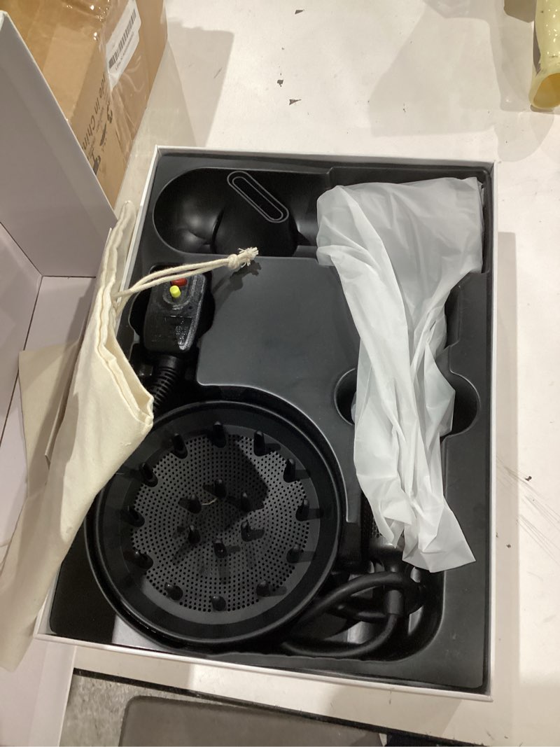 Condition photo showing Good Condition for Hair Dryer, High Speed Ionic Blow Dryer, 5X-Fast Drying, 2 Billion Negative Ions, Low Noise,160000 RPM, Compact Blow Dryer with Magnetic Diffuser for Faster Drying All Hair Types(Black Gray) Dark Gray