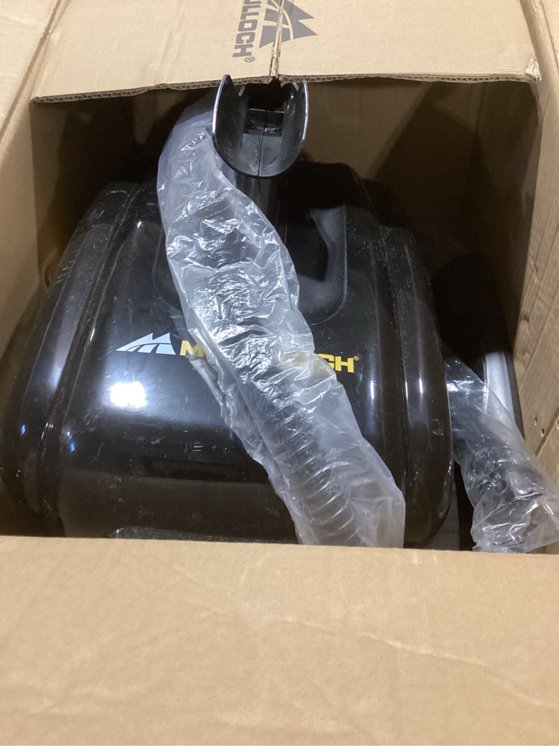 Condition photo showing As Is for McCulloch MC1385 Deluxe Canister Steam Cleaner, 2-Hour Runtime, Chemical-Free, 23 Accessories: Mop Head, Brushes & More - Built for Home, Tile, Carpet, Furniture, & Personal Car Detailing