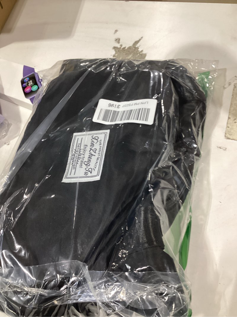 Condition photo showing New/Like New for large capacity foldable travel bag, expandable waterproof carry on bag, dry and wet separation spor duffel bags black