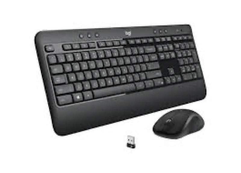 Logitech MK540 Advanced Wireless Keyboard and Mouse Combo for Windows, 2.4 GHz Unifying USB-Receiver