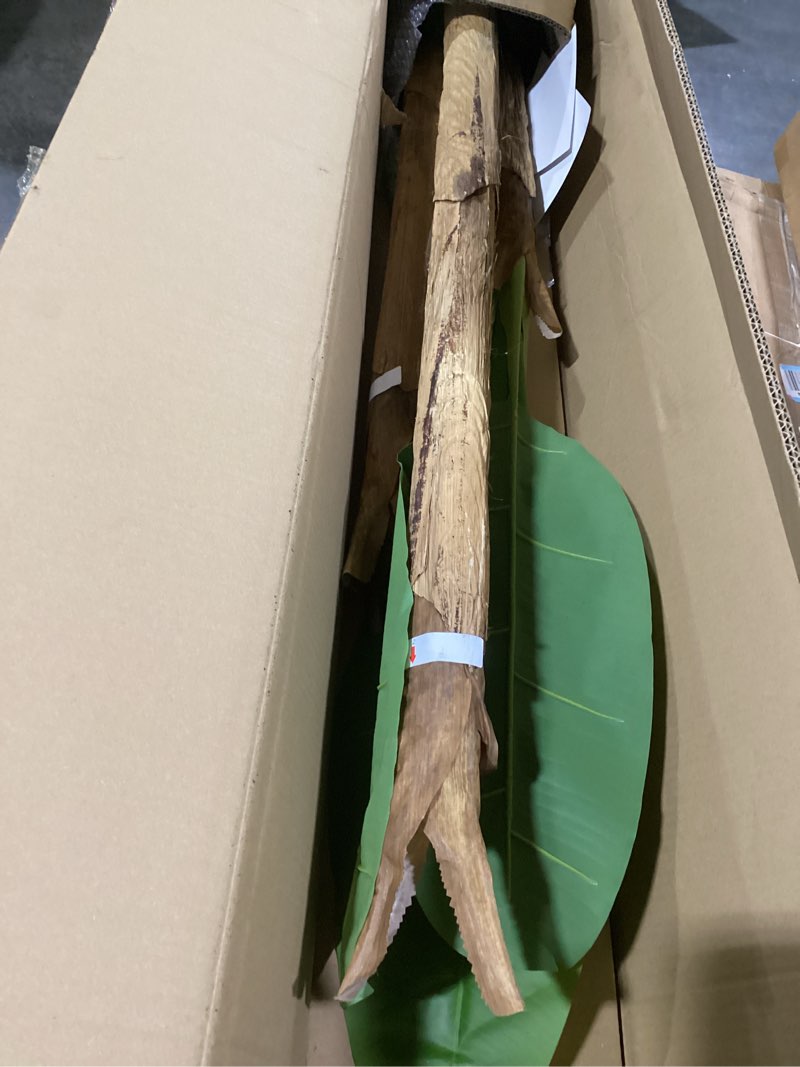 Condition photo showing Good Condition for 7.2FT Artificial Banana Tree Tall Fake Banana Leaf Plant Faux Banana Silk Tree Faux Banana Leaves for Home Swimming Pool Indoor Outdoor Patio Tropical Decor