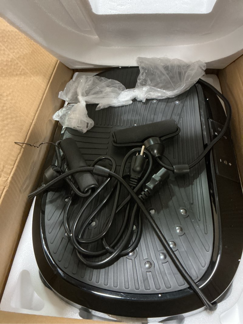 Condition photo showing Good Condition for FLYBIRD Vibration Plate Exercise Machine, 120 Adjustable Speed High Intensity Vibration for Muscle Toning Weight Loss Lymphatic Drainage, Full Body Workout Vibration Plate Ideal for Fitness & Recovery Black