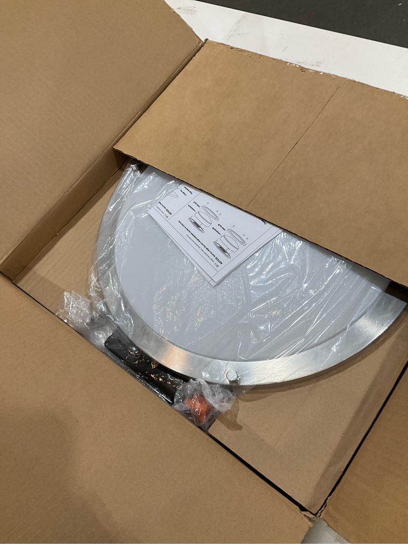 Condition photo showing Good Condition for Kalium LED Ceiling Light with Remote 16 Inch Flush Mount Ceiling Light Fixture, 32W 3000K-6000K Adjustable Color Temperature, Dimmable Lighting Fixtures for Kitchen Bedroom Hardwired Installation 1Pack Brushed Nickel 16inch