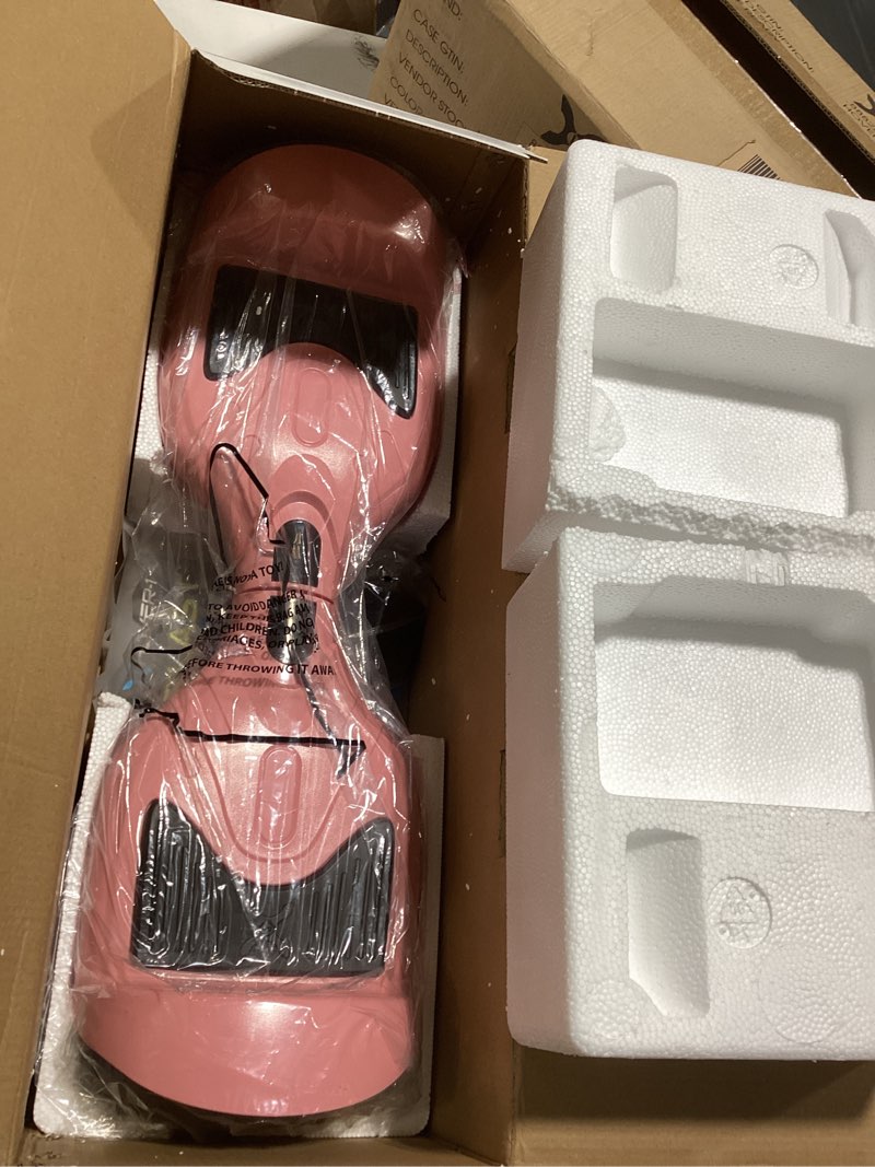 Condition photo showing Good Condition for hover-1 blast electric self balancing scooter with 6.5” tires, dual 160w motors, 7 mph max speed, and 3 miles max range pink