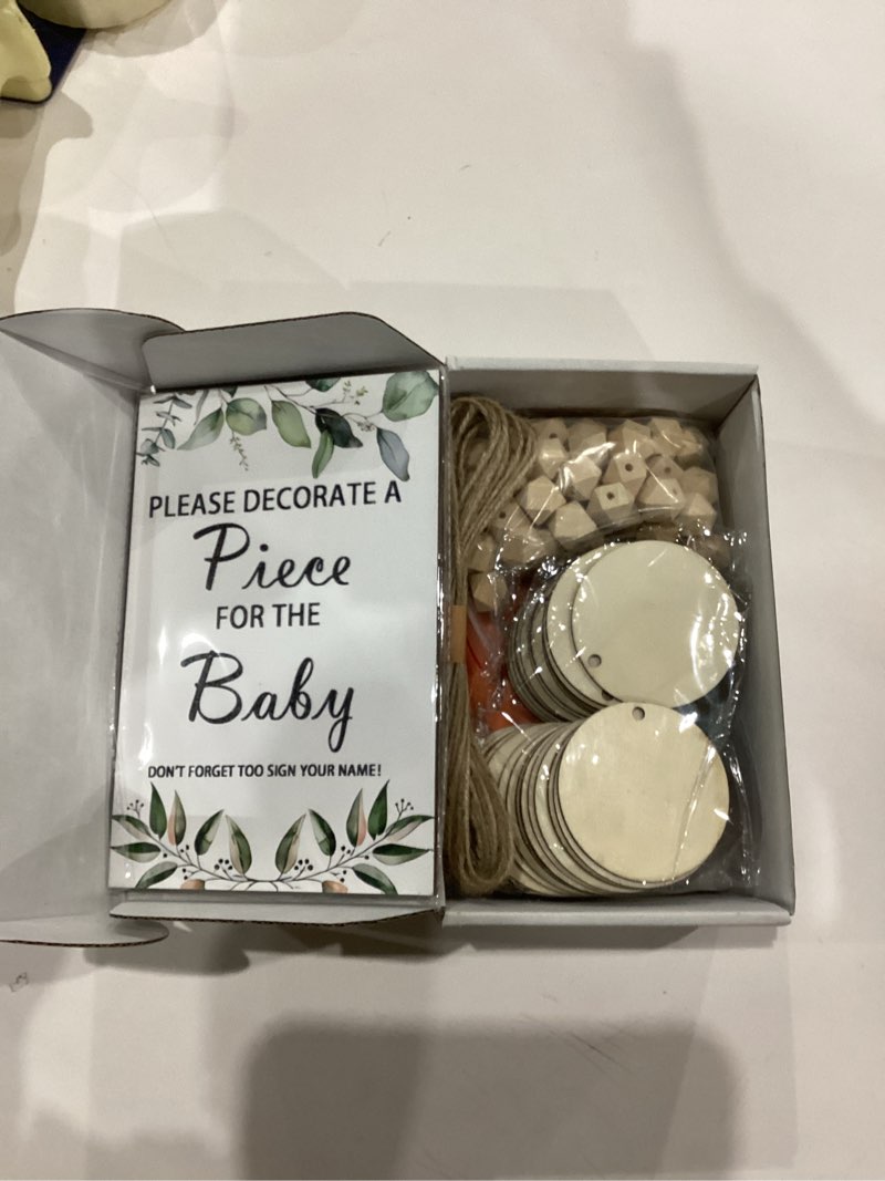 Condition photo showing As Is for 126 PCS Baby Shower Games Sign Kit,Funniest Baby Shower Ideas, To Draw Your Idea For Babys Showers Favors, Babys Showers Decorations Gender Reveal Games Boy And Girls for Nursery Wall Decor