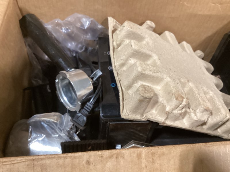 Condition photo showing As Is for Espresso Machine with Grinder, 20Bar Expresso Coffee Machines with Milk Frother, Professional Compact Stainless Steel Coffee Maker for Espresso, Latte & Cappuccino, Perfect for Home Use