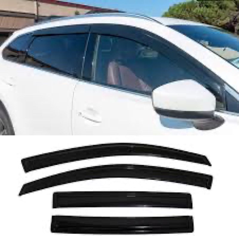 AceRide Window Visors for 2016-2023 Mazda CX9 CX-9?Rain Guards Sun Shields Window Deflector?Tape-On 