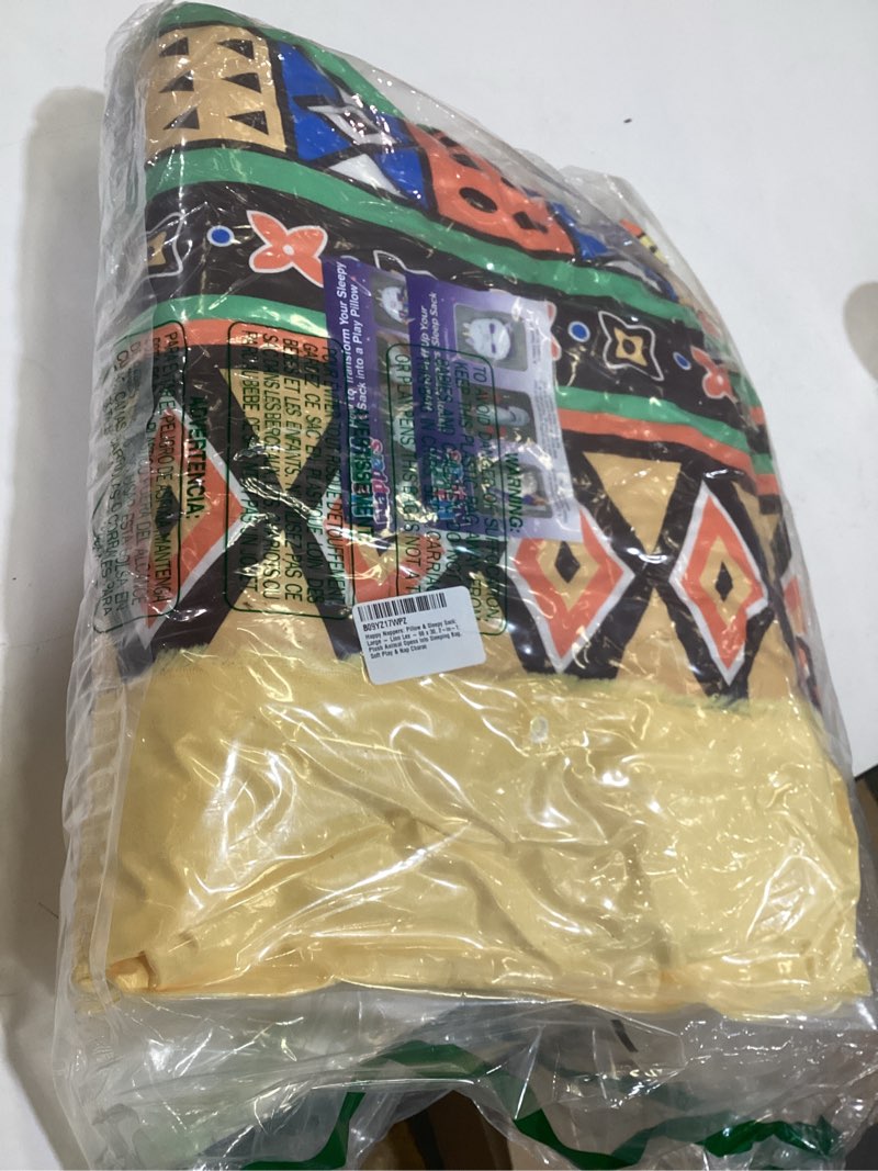 Condition photo showing Good Condition for happy nappers pillow & sleepy sack- comfy, cozy, compact, super soft, warm, all season, sleeping bag with pillow- lion (large)