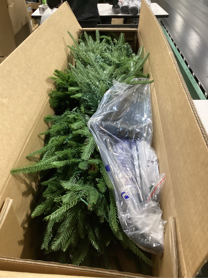 Condition photo showing New/Like New for 8 FT Pre-Lit Artificial Christmas Tree with 400 Dual-Color LEDs & Timer, 890 Realistic Branch Tips, Metal Stand for Holiday Home Christmas Decorations 8FT Tree