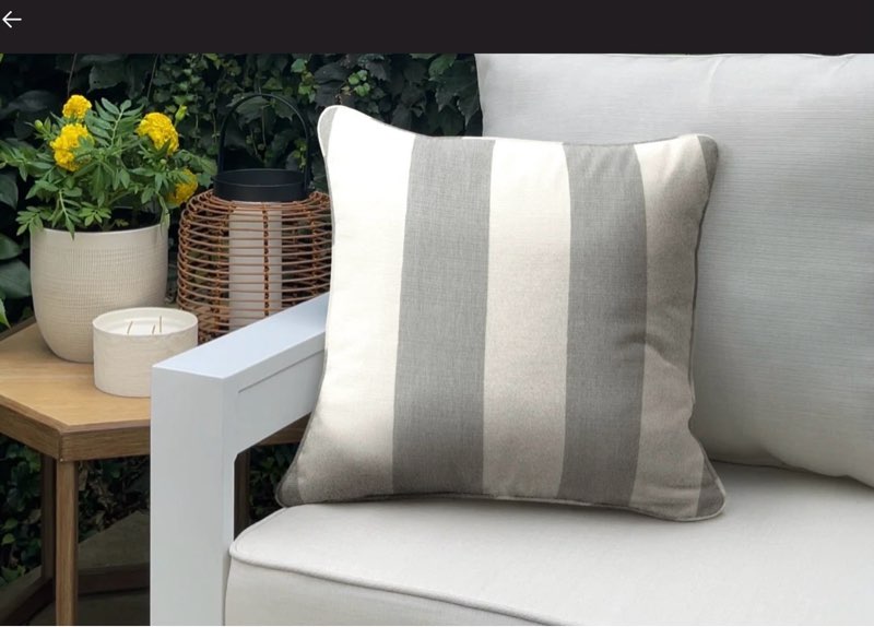 Cardin striped throw pillow