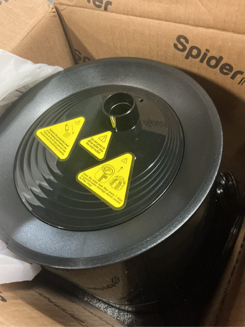Condition photo showing Good Condition for spider farmer new 450ml/h humidifier for plants grow tent large room, ggs smart customized humidity control cool mist with extendable targeting hose and temp & humidity probe indoor black 5l (upgrade)