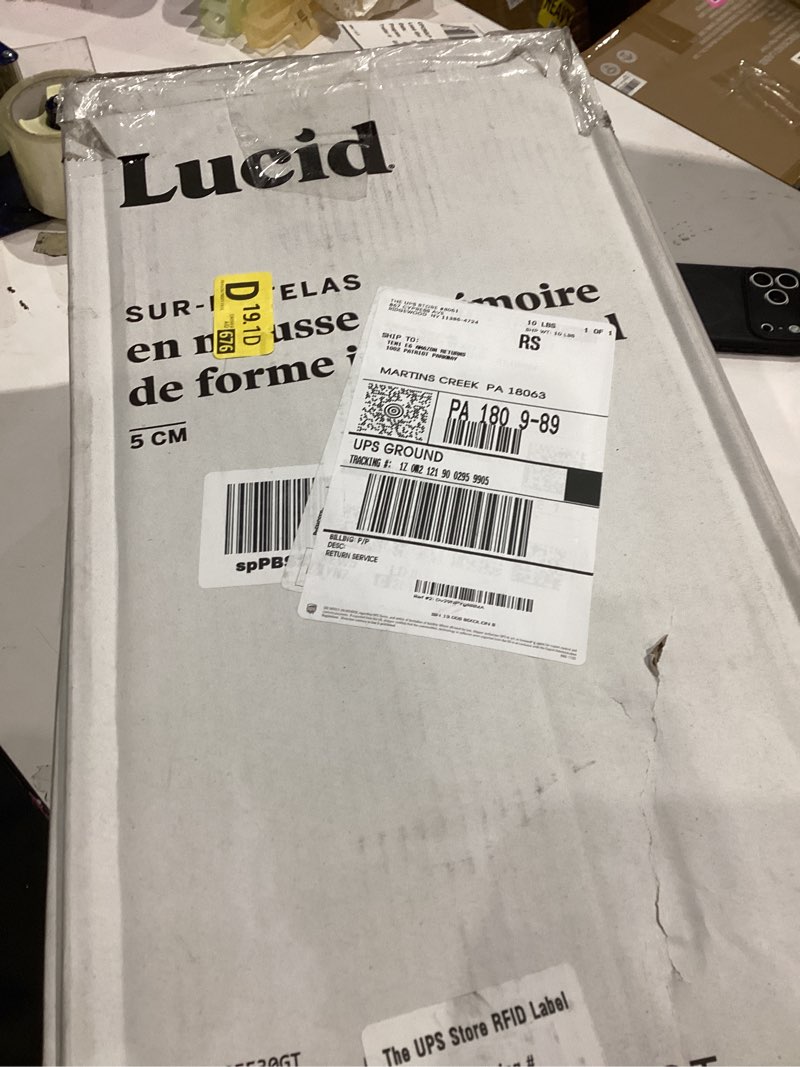 Condition photo showing Good Condition for LUCID 2-Inch Ventilated Gel Infused Memory Foam Mattress Topper - Full Full 2 Inch Topper Only
