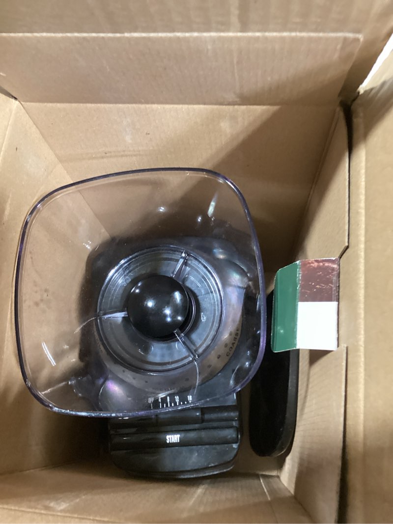 Condition photo showing As Is for Cuisinart Coffee Grinder, Electric One-Touch Automatic Burr Coffee Grinder with 18-Position Grind Selector, Cup Size Selector for 4 – 18 Cups, DBM-8P1, Black Stainless Burr Mill Stainless Steel