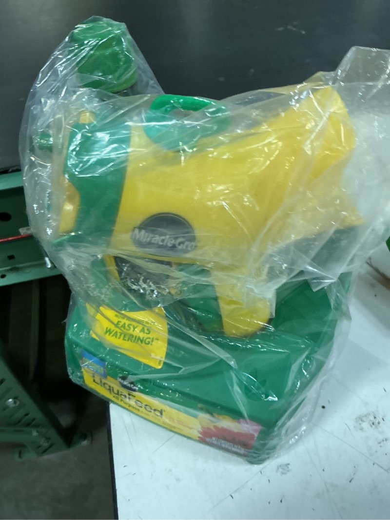 Condition photo showing Good Condition for miracle-gro liquafeed all purpose plant food advance starter kit, for flowers, vegetables, trees and shrubs, one 16 oz. plant food and one feeder starter kit all purpose