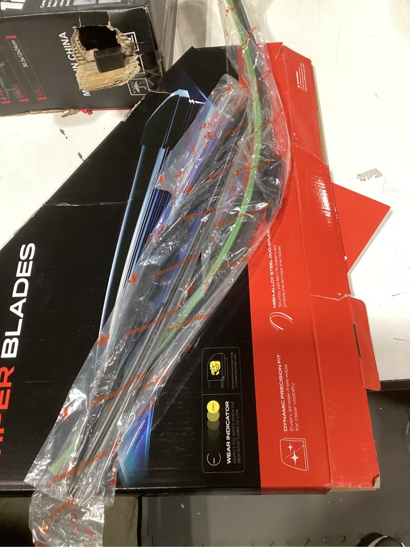Condition photo showing Good Condition for Similar product not like stock photo or description similiarA-Premium 26\" and 24\" Windshield Wiper Blades Compatible with Dodge Sprinter 2500/Sprinter 3500 & Freightliner Sprinter 2500/3500 - TL2 Connector, w/Wear Indicator & Towel, Left and Right (Pack of 2)