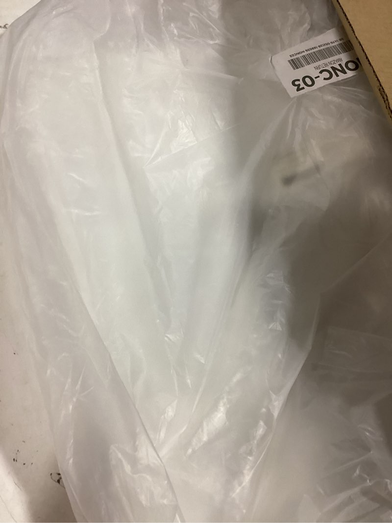Condition photo showing As Is for sammons preston bariatric walker tray, clip-on medical tray for bariatric walkers, lightweight plastic with raised edges, stable dining or utility surface for elderly, disabled, or rehab use