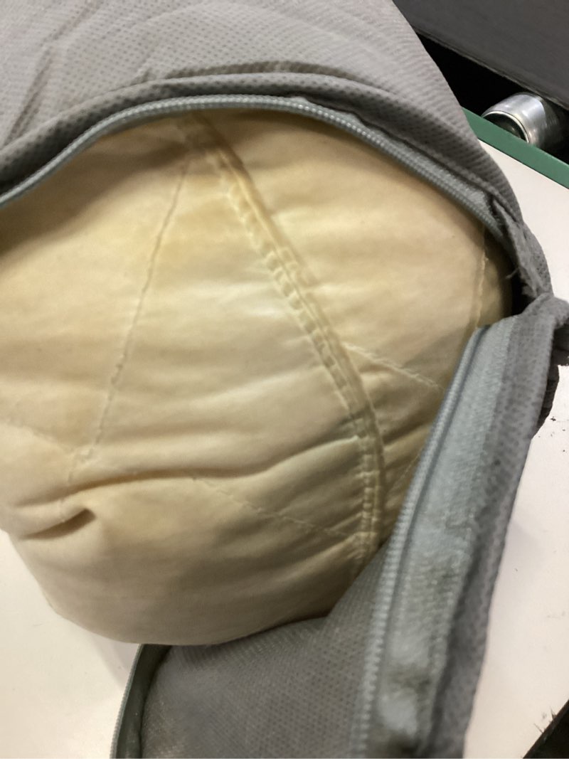 Condition photo showing As Is for side sleeper pillow with arm hole - adjustable shoulder pillow for side sleepers, memory foam pillow provides support & reduces arm pressure, cooling arm pillows, rotator cuff pain relief white 23.6*15.7*6.5in