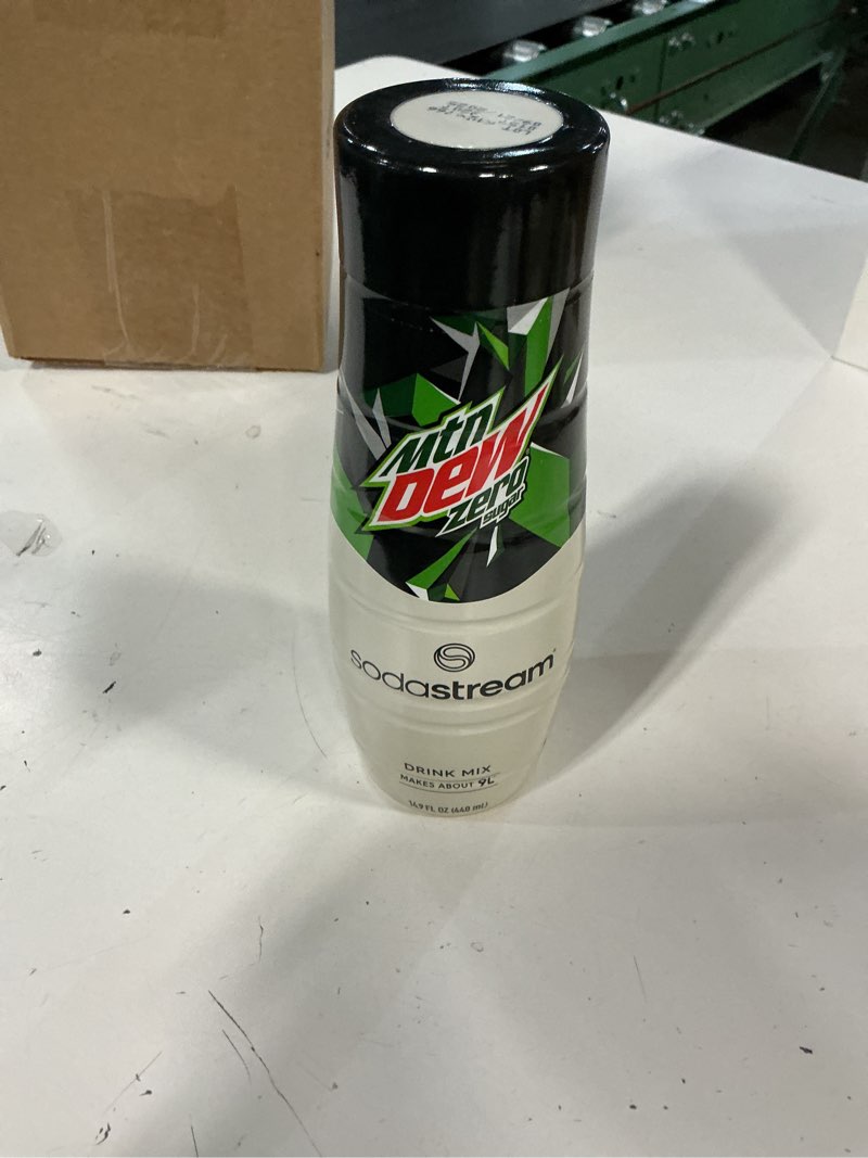 Condition photo showing New/Like New for (09-21-2025)SodaStream Pepsi, Starry & MTN Dew Variety Pack, Zero Sugar, 440ml, (Pack of 3) Pepsi, Starry & MTN Dew Zero 384 Fl Oz (Pack of 3)