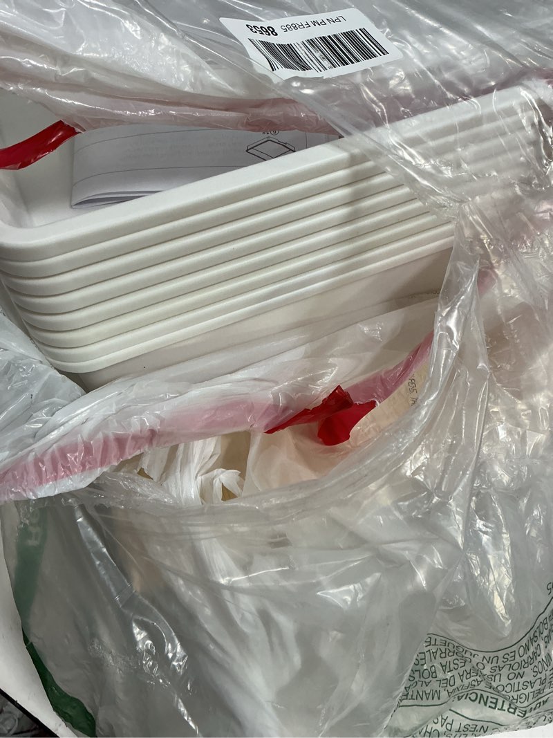 Condition photo showing As Is for Rolling Storage Cart with Drawers,Utility Cart With 8 Drawers and Wooden Tabletop,Rolling Drawer Cart,Storage Drawer Cart for Living Room,Classroom,Bedroom,Bathroom,Dorm,Office,White