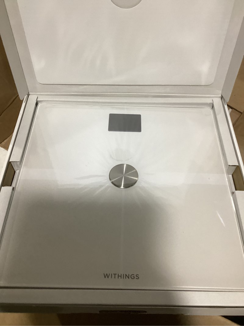 Condition photo showing Good Condition for withings body smart - accurate scale for body weight and fat percentage, body composition wi-fi and bluetooth weight scale, baby weight scale, smart scale apple health compatible, bathroom scale white body smart