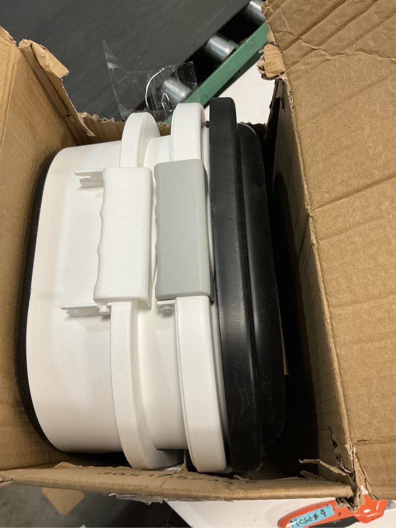 Condition photo showing Good Condition for 2pack 25 lbs Dog Food Storage Container,Collapsible Dog Food Container with Scoop,Pet/Dog/Cat/Bird Food/Cat litter Storage Containers to Keep Dry,Easy to Move.(Black+white) 2-25LB-black&white