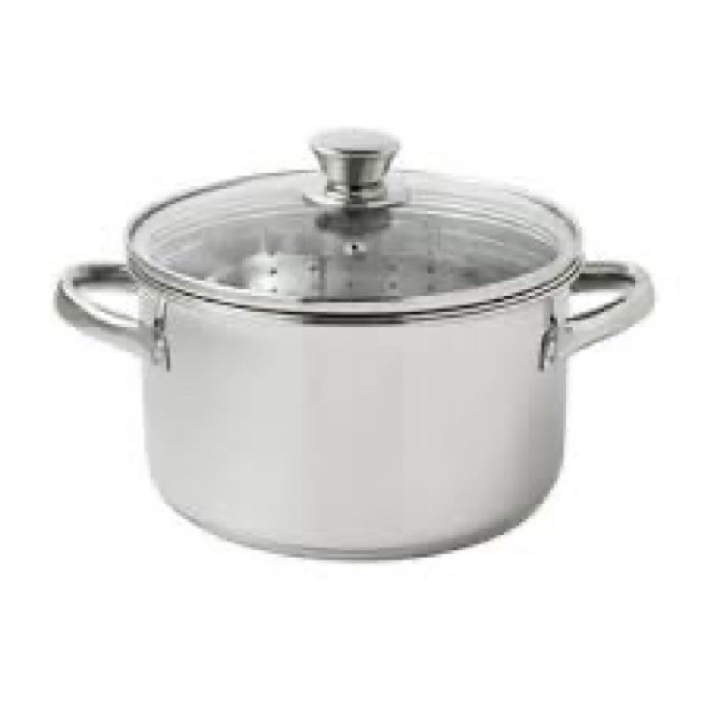 bakken 16 quart ceramic coated stock pot with lid, easy clean nonstick pot, tempered glass lid, rive