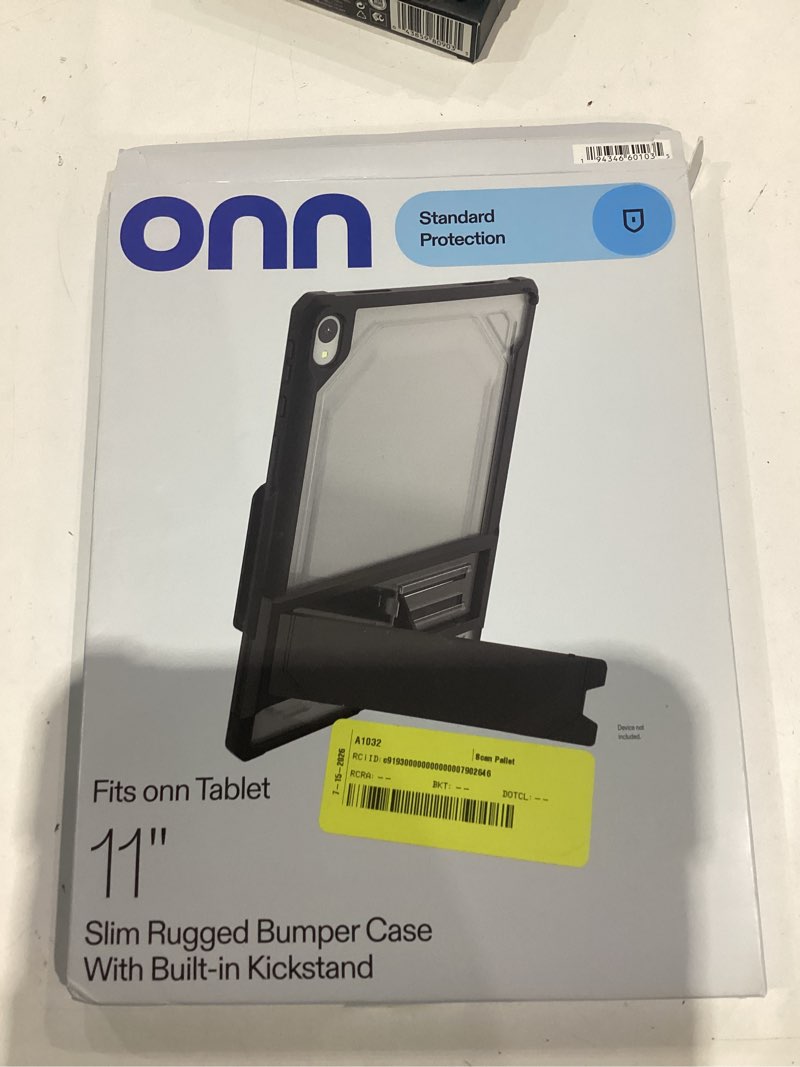 Condition photo showing Good Condition for onn slim rugged tablet case with kickstand for onn 11  tablet (2026 model) - black/clear