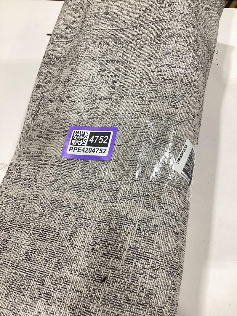 Condition photo showing Good Condition for loloi amber lewis alie collection ale-03 charcoal/dove 2'-7'' x 12'-0'', .13'' pile height, runner rug charcoal / dove 2' x 12' (rectangular)
