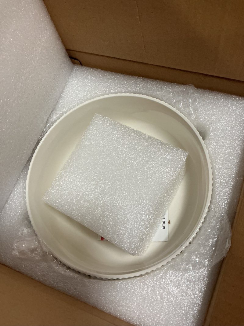 Condition photo showing New/Like New for mfacoy 2 pack salad bowl, 8 inch 60 oz large serving bowl set, deep bowl for kitchen, white ceramic bowl set for soup, cereal, ramen, pasta, salad, dishwasher & microwave safe, easy clean
