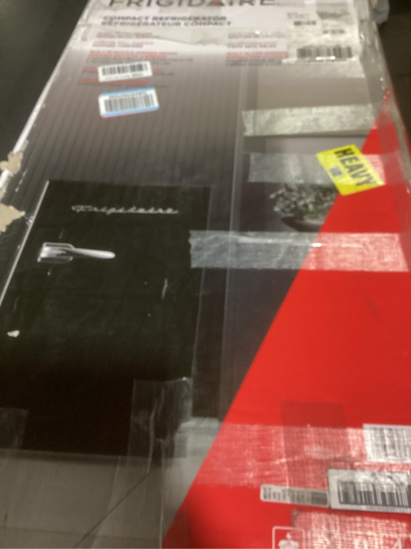 Condition photo showing Good Condition for frigidaire efr376-black 3.1 cu ft black retro bar fridge with side bottle opener