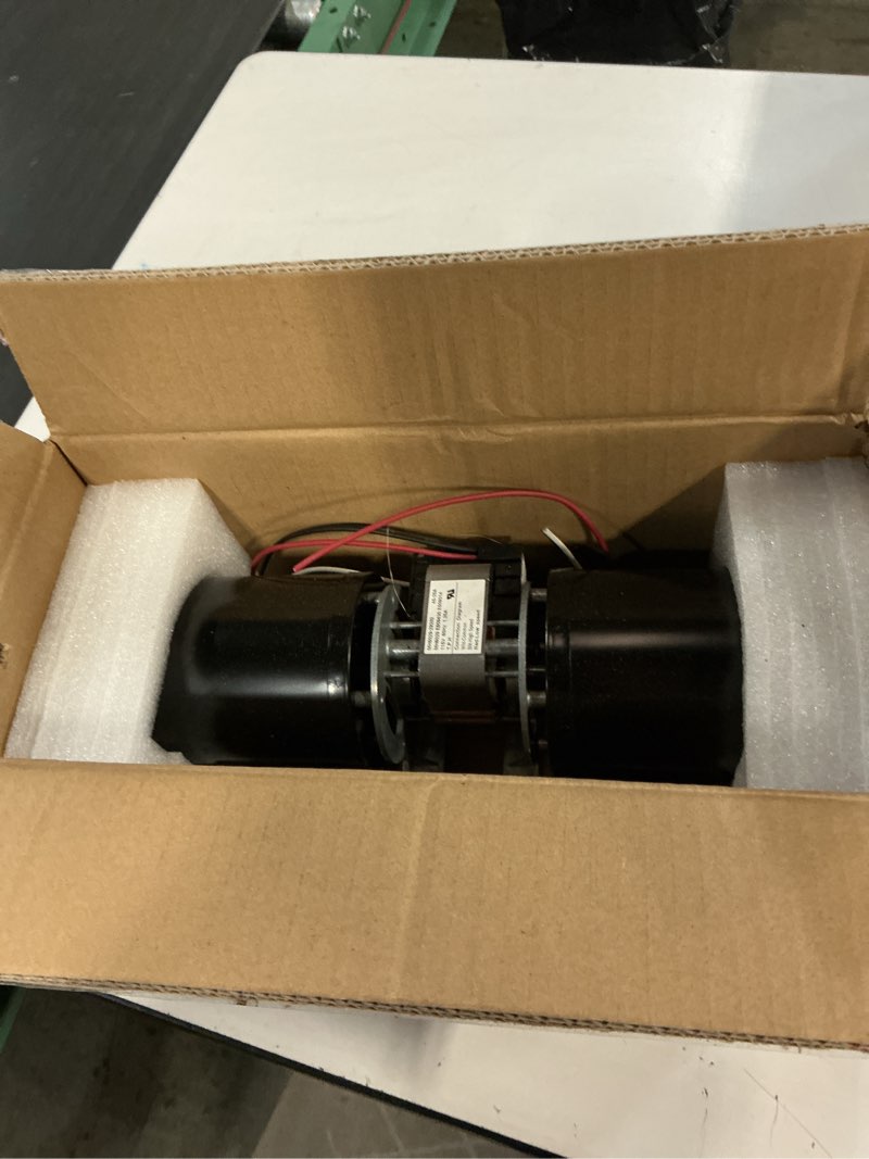Condition photo showing Good Condition for 910-157/p fireplace blower motor for regency wood stove & gas fireplace, osburn, nordica, valley comfort, rotom and fasco, 910-157/p regency blower motor fan replacement rotom r7-rb167, hi300, i2100m.