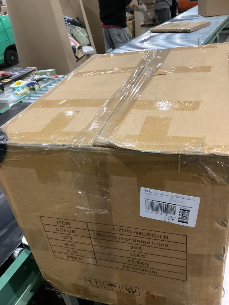 Condition photo showing Good Condition for LUCKIIA Dining Chairs Set of 2 for Kitchen Dining Table Mid Century Modern Farmhouse Upholstered Lin