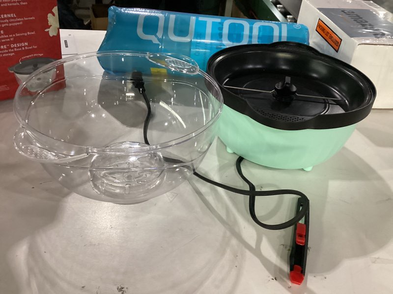 Condition photo showing Good Condition for Elite Gourmet EPM145M 18-cup Hot Oil Stirring Popcorn Popper w/Measuring Cap & Reversible Serving Bowl & Butter Melting Tray, Great for Parties, Movie Night, Anytime Snack, Safety ETL Approved, Mint 4.5-Quart Mint