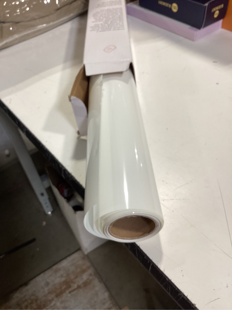 htvront heat transfer vinyl white htv rolls - 12" x 15ft white iron on vinyl for all cutting machines, white htv vinyl for shirts - easy to cut & weed for heat vinyl design white 12" x 15ft classic