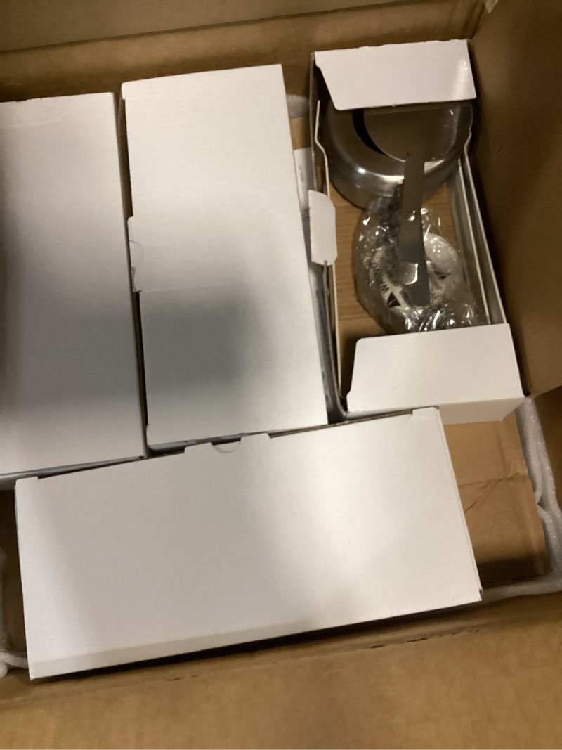 Condition photo showing Good Condition for warmounts white chafing dishes for buffet 2 pack, 5qt maifanite coating round chafing dish buffet set, rolled-rim glass lid & lid holder for parties serve wedding birthday church event