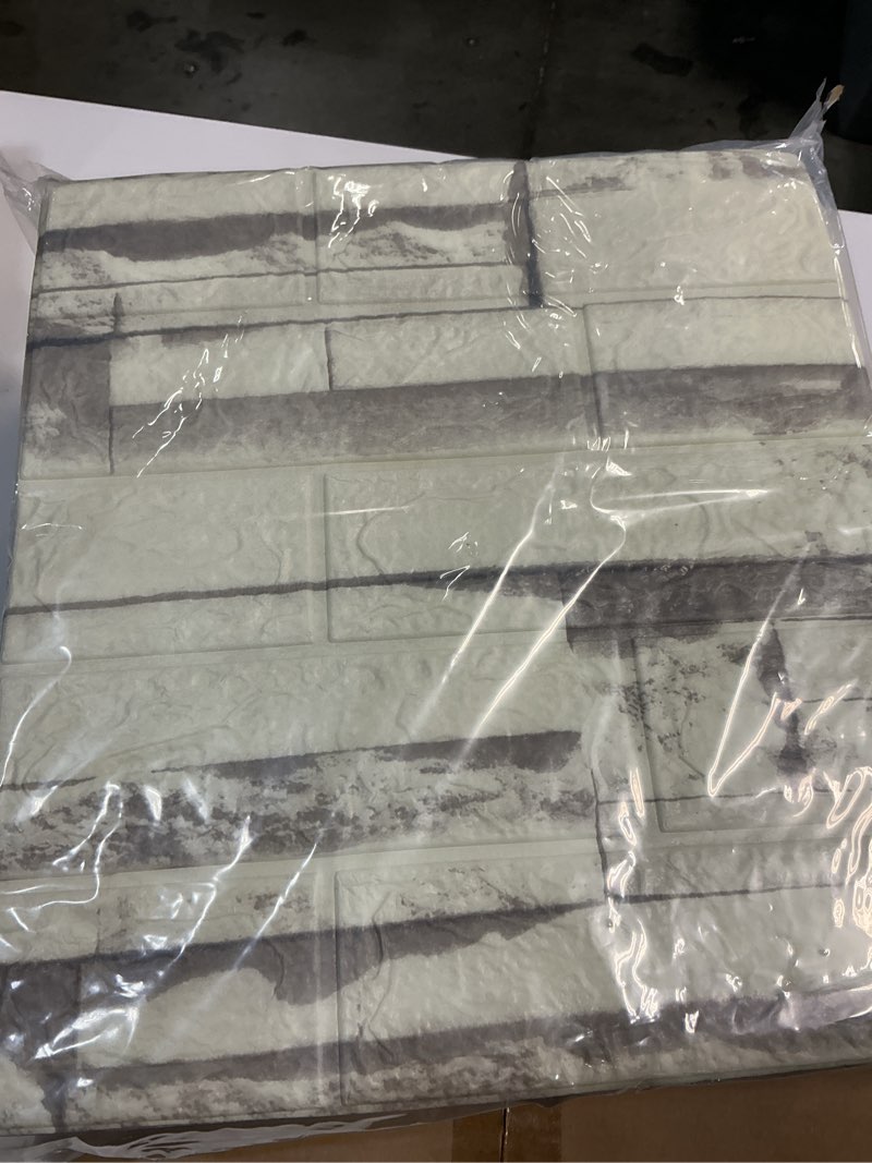 Condition photo showing New/Like New for 20pcs 3d wall panels peel and stick foam, self-adhesive decorative 3d brick wallpaper wall covering, faux stone wall panel foam brick for living room, kitchen, bathroom