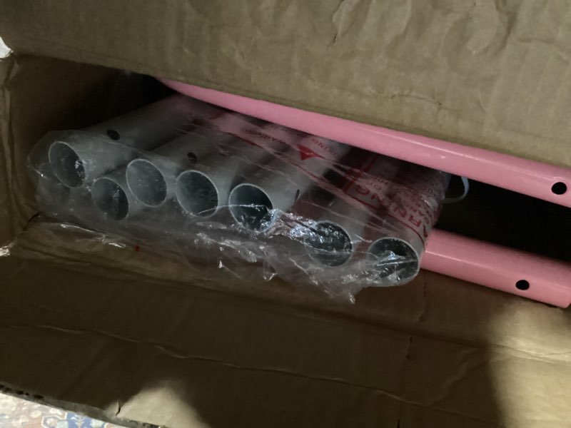 Condition photo showing Good Condition for FUNLIO Baby Jumper with Stand for 6-24 Months, Infant Jumper for Indoor/Outdoor Play, Toddler Jumper for Baby Girl/Boy, with Adjustable Chain, Easy to Assemble & Store (with Stand) - Pink Cute Pink