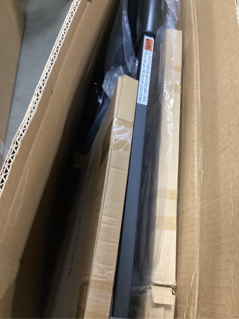 Condition photo showing Good Condition for dearbb extra wide baby gate ultra narrow spacing 30.11-77.36" pressure mounted double lock swing auto close walk through metal safety pet gate for stairs and house doorway kitchen black 53.74"-61.61"