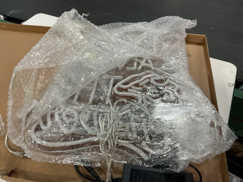 Condition photo showing Good Condition for Pizza Is Always The Answer Neon Sign, Dimmable LED Neon Light Art Decorative, Pizza Led Light Neon Signs for Wall Decor